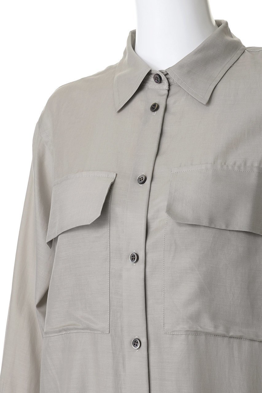 【フォーラム/FOURAM】のCUPRO COTTON SHIRT 人気、トレンドファッション・服の通販 founy(ファニー) ファッション Fashion レディースファッション Fashion for Women トップス・カットソー Cut & Sew Tops シャツ・ブラウス・オフィスカジュアル Elegant Blouses & Button-Ups スリーブ Sleeve, Long Sleeve / Short Sleeve ドレープ Drape, Draping Fabric ポケット Pocket, Pocket Detail ロング Long, Long-Length 夏 Summer 定番 Standard, Basic Item 新作・新入荷 New Arrivals / New In 春 Spring S/S・春夏 SS, Spring/Summer, Warm Season other-5|ID: prp329100004888792 ipo3291000000036510807