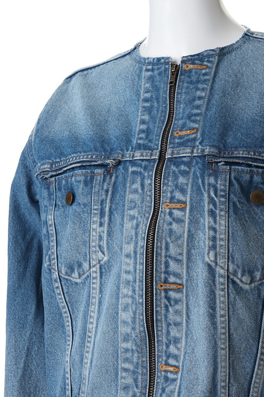 【アンスクリア/INSCRIRE】のUsed デニム ジップ ジャケット 人気、トレンドファッション・服の通販 founy(ファニー) 　ファッション　Fashion　レディースファッション　Fashion for Women　アウター　Coat / Outerwear Collection　レディースジャケット・軽アウター　Jackets　ブルゾンジャケット・スポーティアウター　Blouson Jackets　クロップド　Cropped, Short Length　ジップ　Zip, Zipper　ジャケット　Jacket, Outerwear　ダメージ　Distressed, Destroyed　デニム　Denim, Jeans Material　ブルゾン　Blouson, Bomber Jacket　モダン　Modern, Contemporary　ユーズド　Used, Vintage-Look　エレガント 上品　Elegant　新作・新入荷　New Arrivals / New In　other-5|ID: prp329100004888795 ipo3291000000036510831