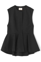 【ル フィル/LE PHIL】のクリアツイルラッフルジレ ブラック|ID: prp329100004888801 ipo3291000000036510881