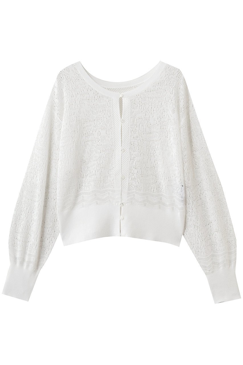 【スリー ドッツ/three dots】のパナマレース 2WAYカーディガン インテリア・キッズ・メンズ・レディースファッション・服の通販 founy(ファニー) 　ファッション　Fashion　レディースファッション　Fashion for Women　トップス・カットソー　Cut & Sew Tops　ニット　Knit Tops & Sweaters　カーディガン・羽織り　Layered Style Cardigans　おすすめ　Recommended / Our Picks　カーディガン　Cardigan, Knitwear　キャミソール　Camisole, Spaghetti Strap Top　ドレス　Dress, One-Piece　ノースリーブ　Sleeveless, No-Sleeve　フェミニン　Feminine, Girly　レース　Lace, Lace Fabric　新作・新入荷　New Arrivals / New In　羽織　Haori, Light Jacket　ホワイト|ID: prp329100004888804 ipo3291000000036510897
