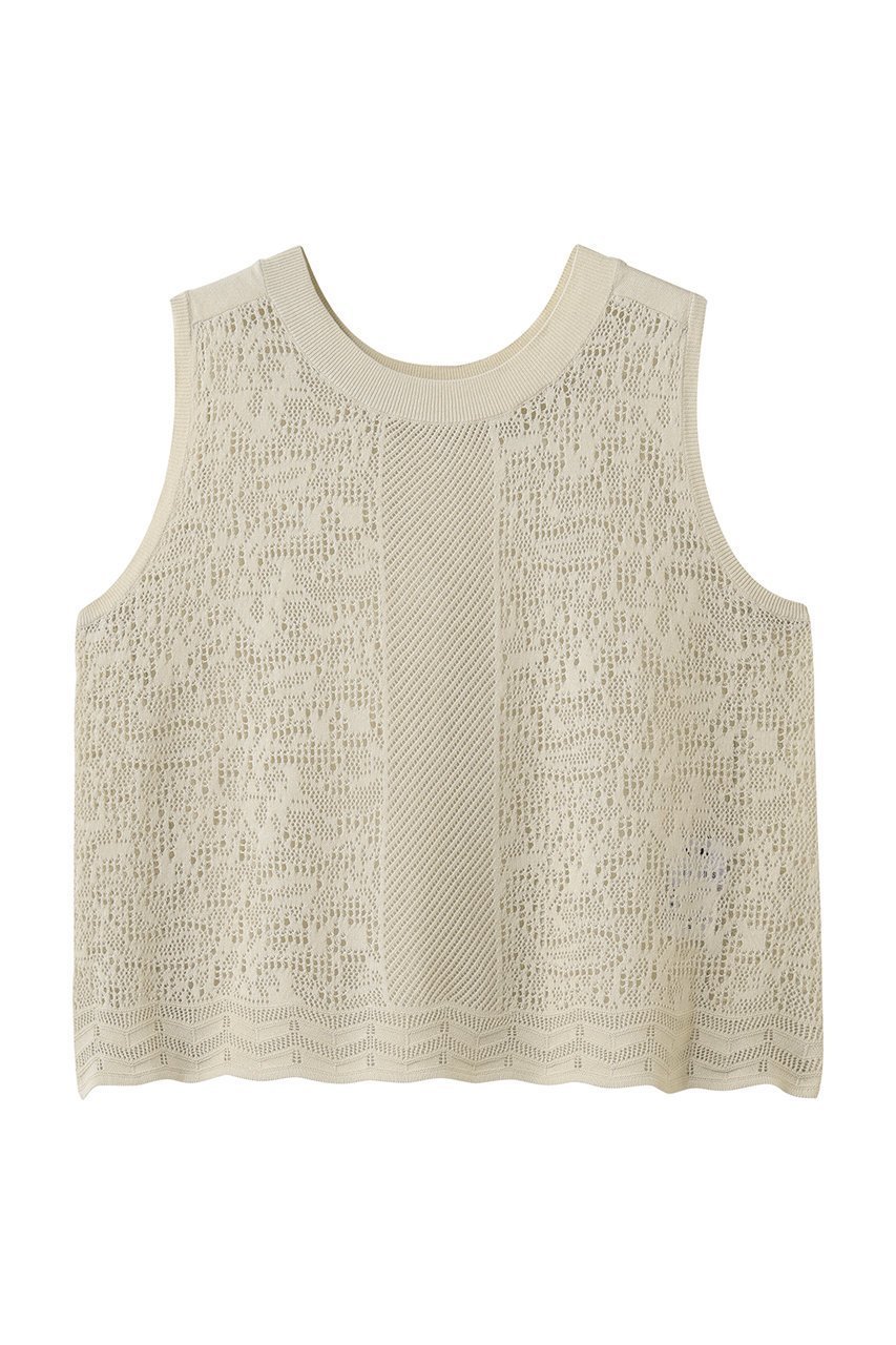 【スリー ドッツ/three dots】のパナマレース 2WAYタンクトップ インテリア・キッズ・メンズ・レディースファッション・服の通販 founy(ファニー) 　ファッション　Fashion　レディースファッション　Fashion for Women　トップス・カットソー　Cut & Sew Tops　ニット　Knit Tops & Sweaters　カジュアルプルオーバー・ニットトップス　Pullovers & Knit Tops / Casual Pullovers　タンク　Tank Top, Sleeveless Top　デニム　Denim, Jeans Material　フェミニン　Feminine, Girly　フレア　Flare, Flared　ベーシック　Basic, Essential　レース　Lace, Lace Fabric　新作・新入荷　New Arrivals / New In　ベージュ|ID: prp329100004888805 ipo3291000000036510909