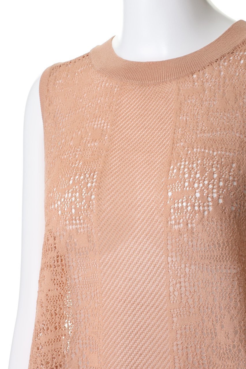 【スリー ドッツ/three dots】のパナマレース 2WAYタンクトップ 人気、トレンドファッション・服の通販 founy(ファニー) 　ファッション　Fashion　レディースファッション　Fashion for Women　トップス・カットソー　Cut & Sew Tops　ニット　Knit Tops & Sweaters　カジュアルプルオーバー・ニットトップス　Pullovers & Knit Tops / Casual Pullovers　タンク　Tank Top, Sleeveless Top　デニム　Denim, Jeans Material　フェミニン　Feminine, Girly　フレア　Flare, Flared　ベーシック　Basic, Essential　レース　Lace, Lace Fabric　新作・新入荷　New Arrivals / New In　other-5|ID: prp329100004888805 ipo3291000000036510914