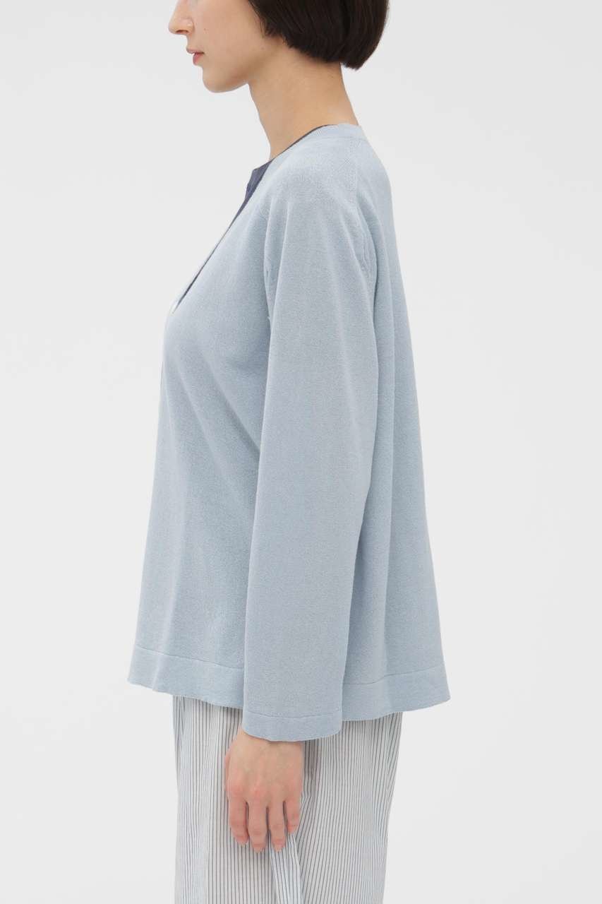 【マーガレットハウエル/MARGARET HOWELL】のPAPER COTTON KNITWEAR 人気、トレンドファッション・服の通販 founy(ファニー) 　ファッション　Fashion　レディースファッション　Fashion for Women　トップス・カットソー　Cut & Sew Tops　ニット　Knit Tops & Sweaters　カジュアルプルオーバー・ニットトップス　Pullovers & Knit Tops / Casual Pullovers　なめらか　Smooth, Silky Texture　カーディガン　Cardigan, Knitwear　バランス　Balance, Style Balance　リラックス　Relax, Relaxed Fit　夏　Summer　新作・新入荷　New Arrivals / New In　other-3|ID: prp329100004888808 ipo3291000000036510936