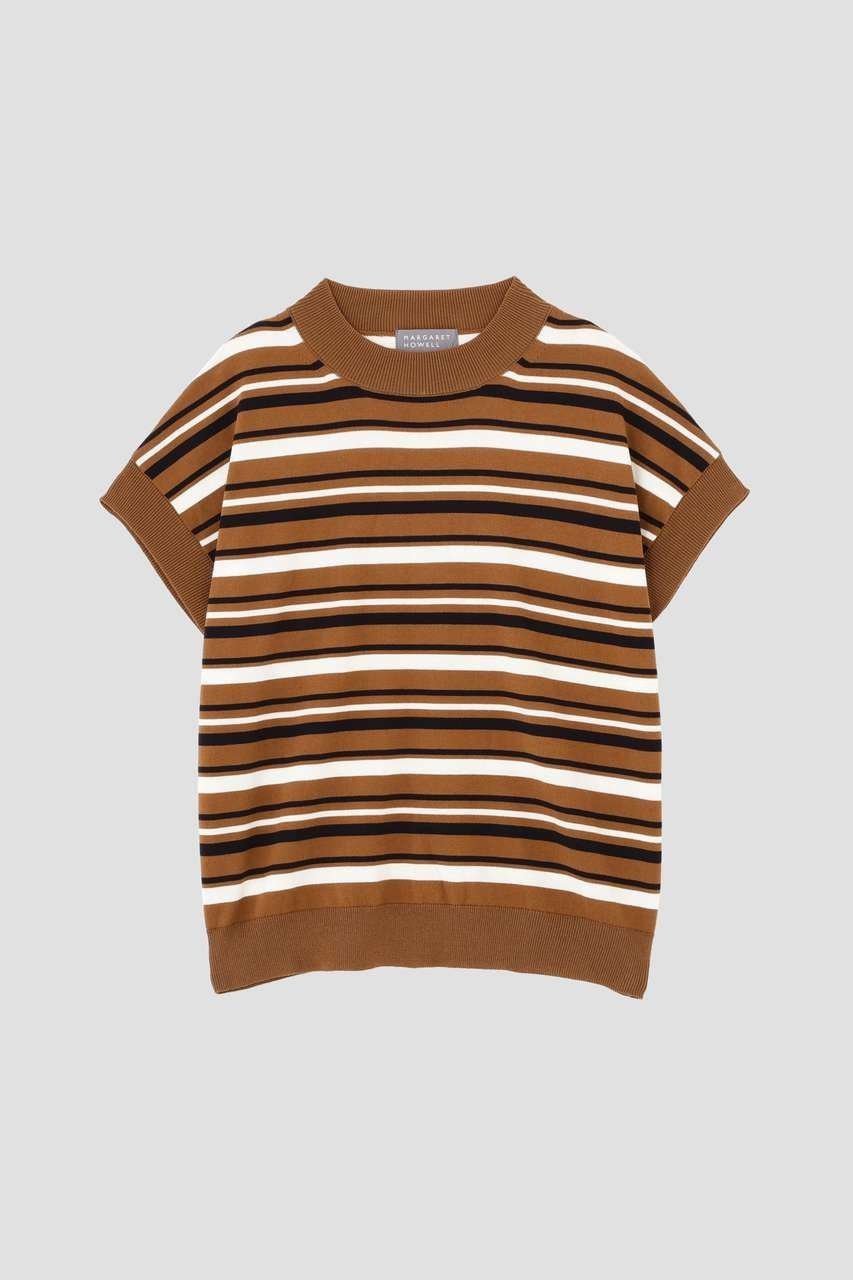 【マーガレットハウエル/MARGARET HOWELL】のHIGHTWIST COTTON KNITWEAR 人気、トレンドファッション・服の通販 founy(ファニー) ファッション Fashion レディースファッション Fashion for Women トップス・カットソー Cut & Sew Tops ニット Knit Tops & Sweaters カジュアルプルオーバー・ニットトップス Pullovers & Knit Tops / Casual Pullovers なめらか Smooth, Silky Texture エレガント 上品 Elegant シンプル Simple, Minimal 半袖 Short Sleeve, Half Sleeve 新作・新入荷 New Arrivals / New In other-4|ID: prp329100004888810 ipo3291000000036510950