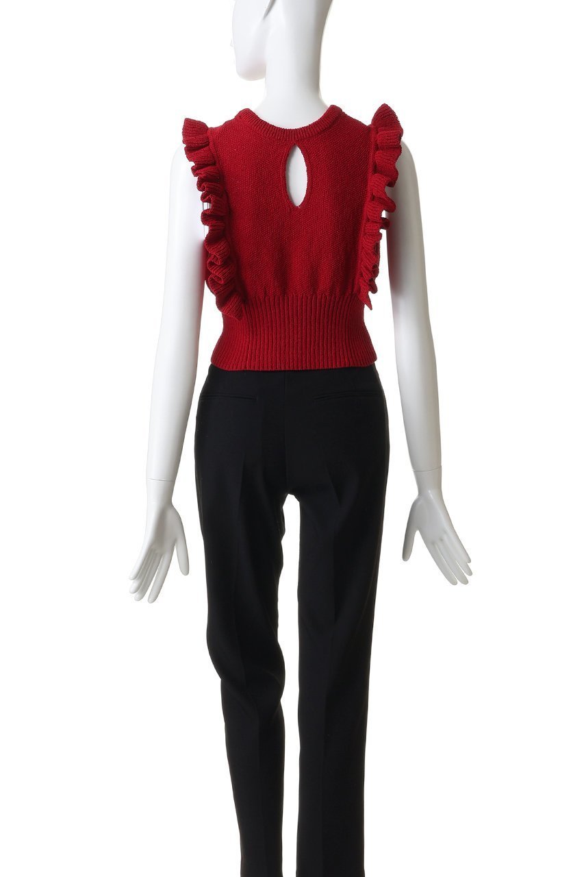 【クラネ/CLANE】のFRILL SLEEVE KNIT TOPS ニット/セーター 人気、トレンドファッション・服の通販 founy(ファニー) 　ファッション　Fashion　レディースファッション　Fashion for Women　トップス・カットソー　Cut & Sew Tops　ニット　Knit Tops & Sweaters　カジュアルプルオーバー・ニットトップス　Pullovers & Knit Tops / Casual Pullovers　コンパクト　Compact, Small Size　シンプル　Simple, Minimal　スリーブ　Sleeve, Long Sleeve / Short Sleeve　セーター　Sweater, Knitwear　フェミニン　Feminine, Girly　フリル　Frill, Ruffle　夏　Summer　新作・新入荷　New Arrivals / New In　春　Spring　S/S・春夏　SS, Spring/Summer, Warm Season　other-4|ID: prp329100004888812 ipo3291000000036510965