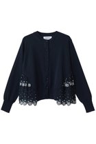 【ミュベール/MUVEIL】のエーデルワイスプリントカーディガン 人気、トレンドファッション・服の通販 founy(ファニー) ファッション Fashion レディースファッション Fashion for Women トップス・カットソー Cut & Sew Tops ニット Knit Tops & Sweaters カーディガン・羽織り Layered Style Cardigans カーディガン Cardigan, Knitwear ドッキング Docking, Mixed Material ハンカチ Handkerchief, Hanky フラワー Flower, Floral プリント Print, Printed Pattern エレガント 上品 Elegant 夏 Summer 新作・新入荷 New Arrivals / New In 春 Spring S/S・春夏 SS, Spring/Summer, Warm Season thumbnail ネイビー|ID: prp329100004888813 ipo3291000000036510969