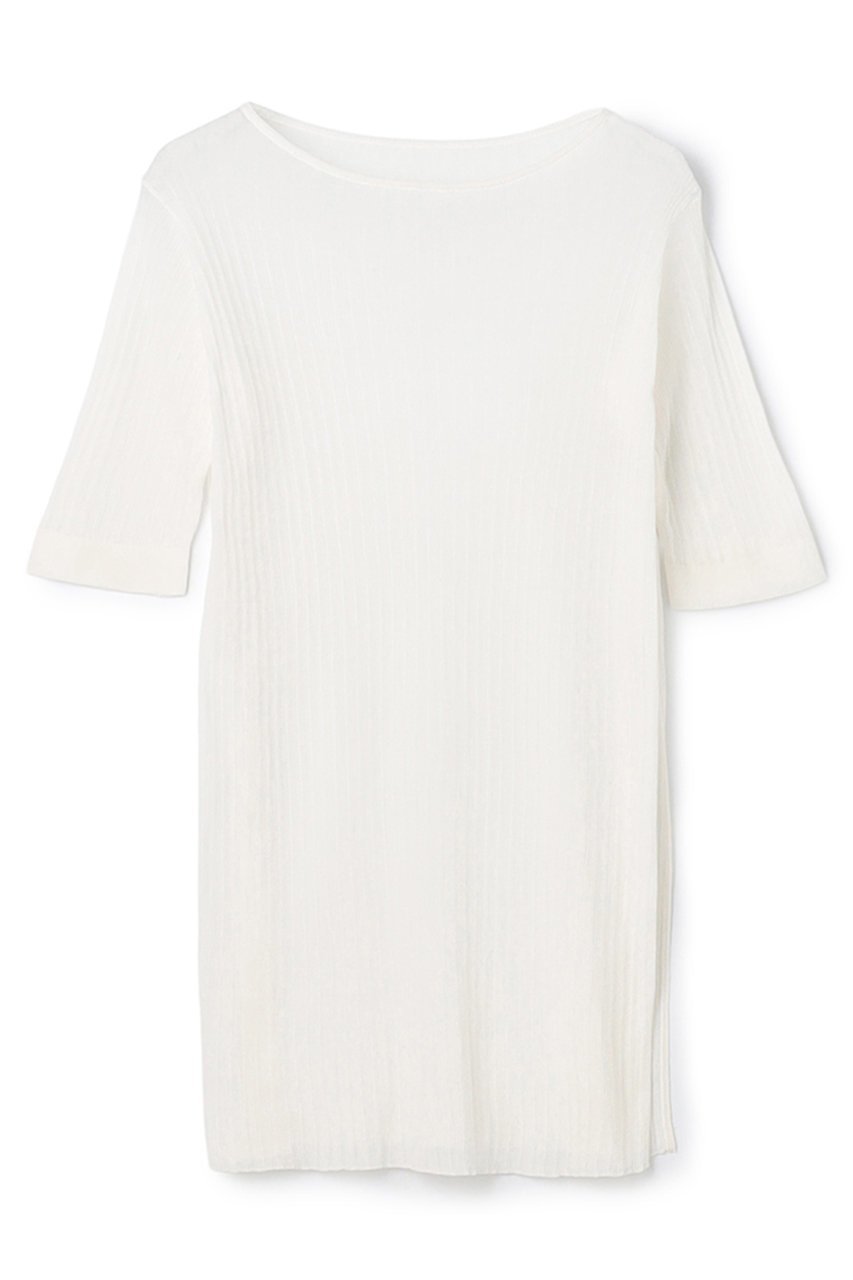 【アンクレイヴ/uncrave】の【4/1 12:00販売開始】ランダムリブシアーニット トップス インテリア・キッズ・メンズ・レディースファッション・服の通販 founy(ファニー) 　ファッション　Fashion　レディースファッション　Fashion for Women　トップス・カットソー　Cut & Sew Tops　ニット　Knit Tops & Sweaters　カジュアルプルオーバー・ニットトップス　Pullovers & Knit Tops / Casual Pullovers　インナー　Innerwear　コーティング　Coating, Coated Finish　シンプル　Simple, Minimal　スリット　Slit, Slit Detail　ワンポイント　One Point, Statement Accent　新作・新入荷　New Arrivals / New In　オフ|ID: prp329100004888815 ipo3291000000036510986