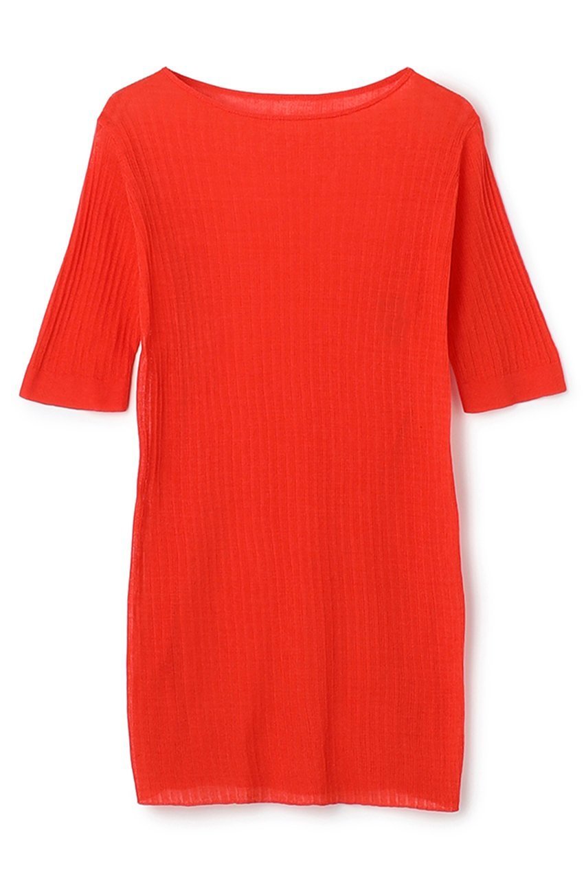 【アンクレイヴ/uncrave】の【4/1 12:00販売開始】ランダムリブシアーニット トップス インテリア・キッズ・メンズ・レディースファッション・服の通販 founy(ファニー) 　ファッション　Fashion　レディースファッション　Fashion for Women　トップス・カットソー　Cut & Sew Tops　ニット　Knit Tops & Sweaters　カジュアルプルオーバー・ニットトップス　Pullovers & Knit Tops / Casual Pullovers　インナー　Innerwear　コーティング　Coating, Coated Finish　シンプル　Simple, Minimal　スリット　Slit, Slit Detail　ワンポイント　One Point, Statement Accent　新作・新入荷　New Arrivals / New In　スカーレット|ID: prp329100004888815 ipo3291000000036510987