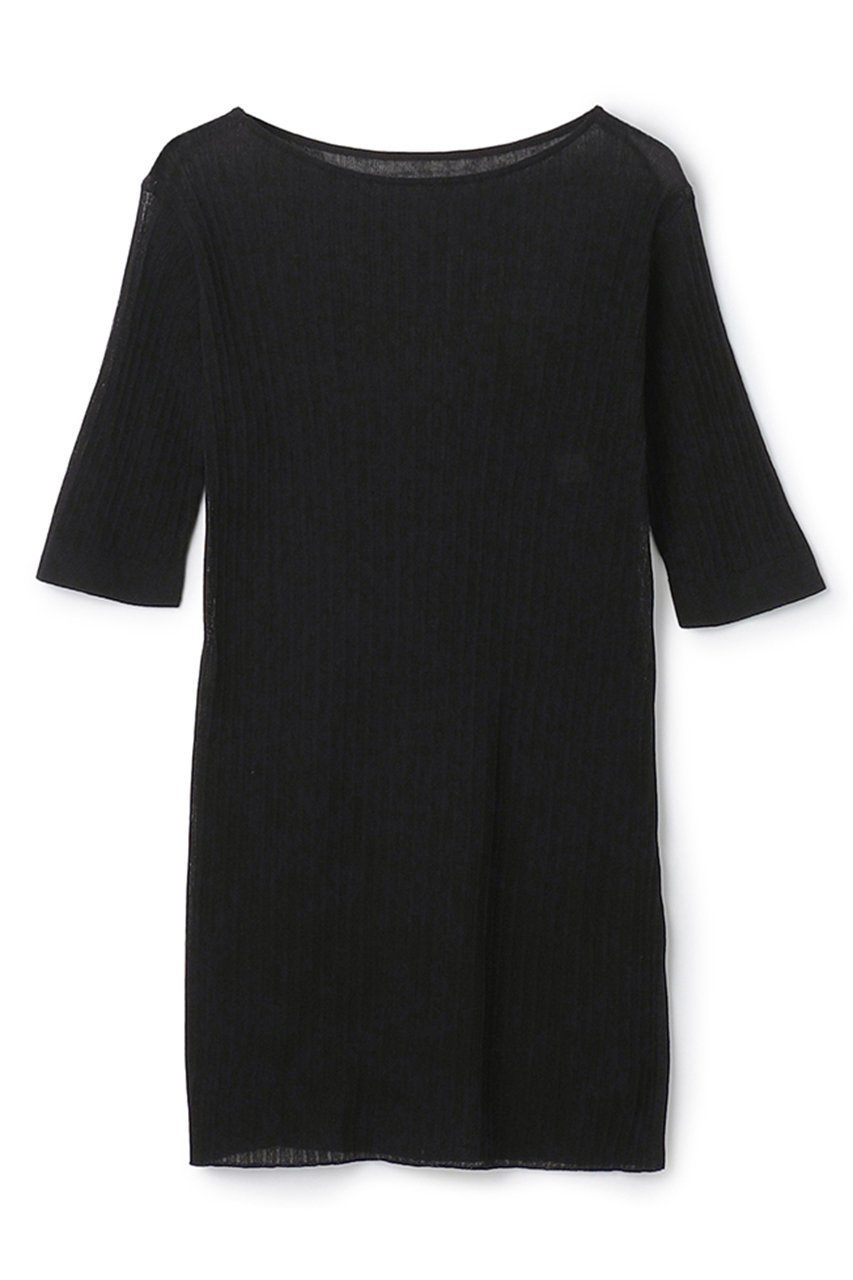 【アンクレイヴ/uncrave】の【4/1 12:00販売開始】ランダムリブシアーニット トップス インテリア・キッズ・メンズ・レディースファッション・服の通販 founy(ファニー) 　ファッション　Fashion　レディースファッション　Fashion for Women　トップス・カットソー　Cut & Sew Tops　ニット　Knit Tops & Sweaters　カジュアルプルオーバー・ニットトップス　Pullovers & Knit Tops / Casual Pullovers　インナー　Innerwear　コーティング　Coating, Coated Finish　シンプル　Simple, Minimal　スリット　Slit, Slit Detail　ワンポイント　One Point, Statement Accent　新作・新入荷　New Arrivals / New In　ブラック|ID: prp329100004888815 ipo3291000000036510989