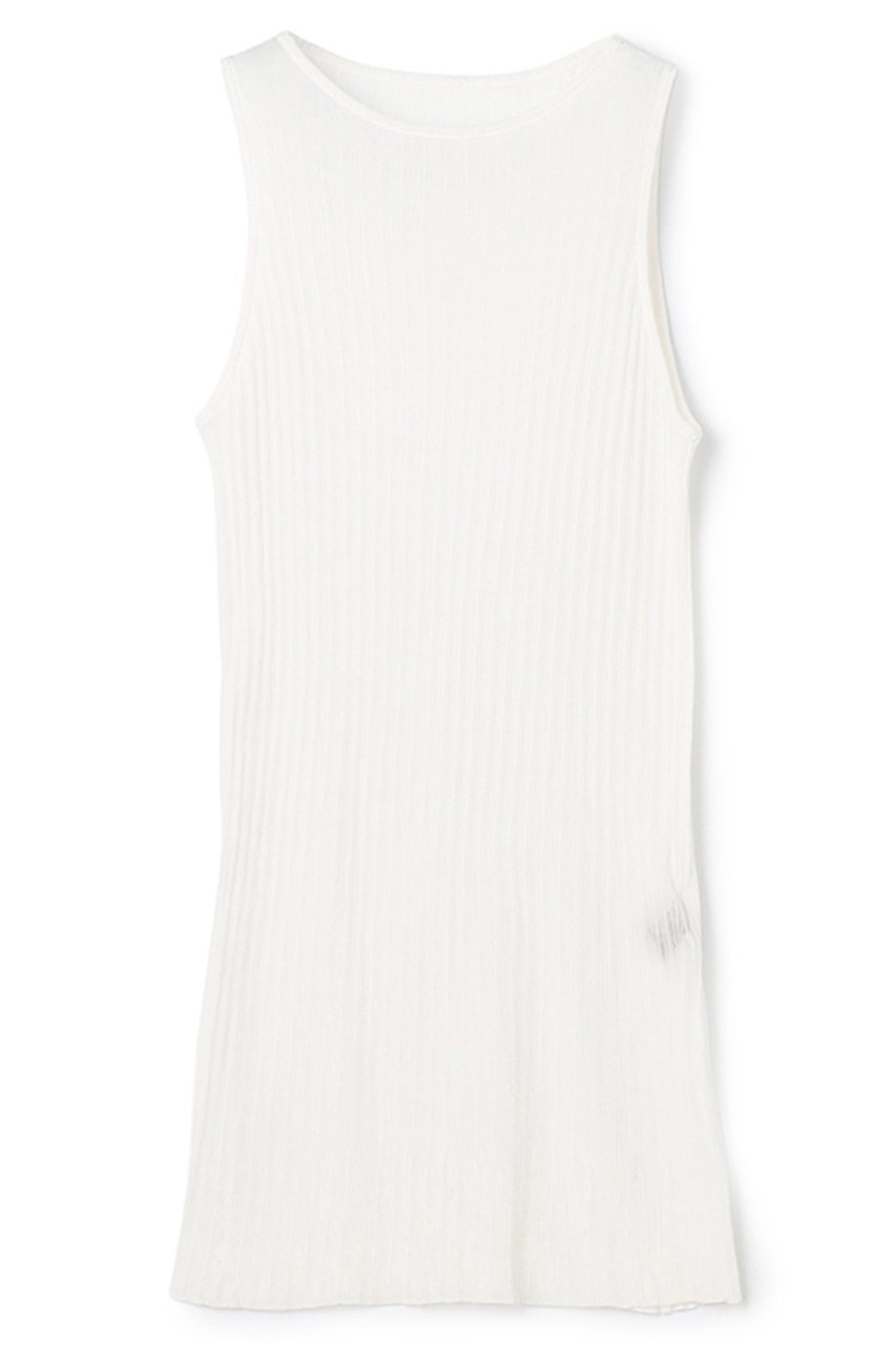 【アンクレイヴ/uncrave】の【4/1 12:00販売開始】ランダムリブシアーニット タンクトップ 人気、トレンドファッション・服の通販 founy(ファニー) 　ファッション　Fashion　レディースファッション　Fashion for Women　トップス・カットソー　Cut & Sew Tops　ニット　Knit Tops & Sweaters　カジュアルプルオーバー・ニットトップス　Pullovers & Knit Tops / Casual Pullovers　インナー　Innerwear　コーティング　Coating, Coated Finish　シンプル　Simple, Minimal　タンク　Tank Top, Sleeveless Top　デコルテ　Décolleté, Neckline　新作・新入荷　New Arrivals / New In　 other-1|ID: prp329100004888816 ipo3291000000036510991