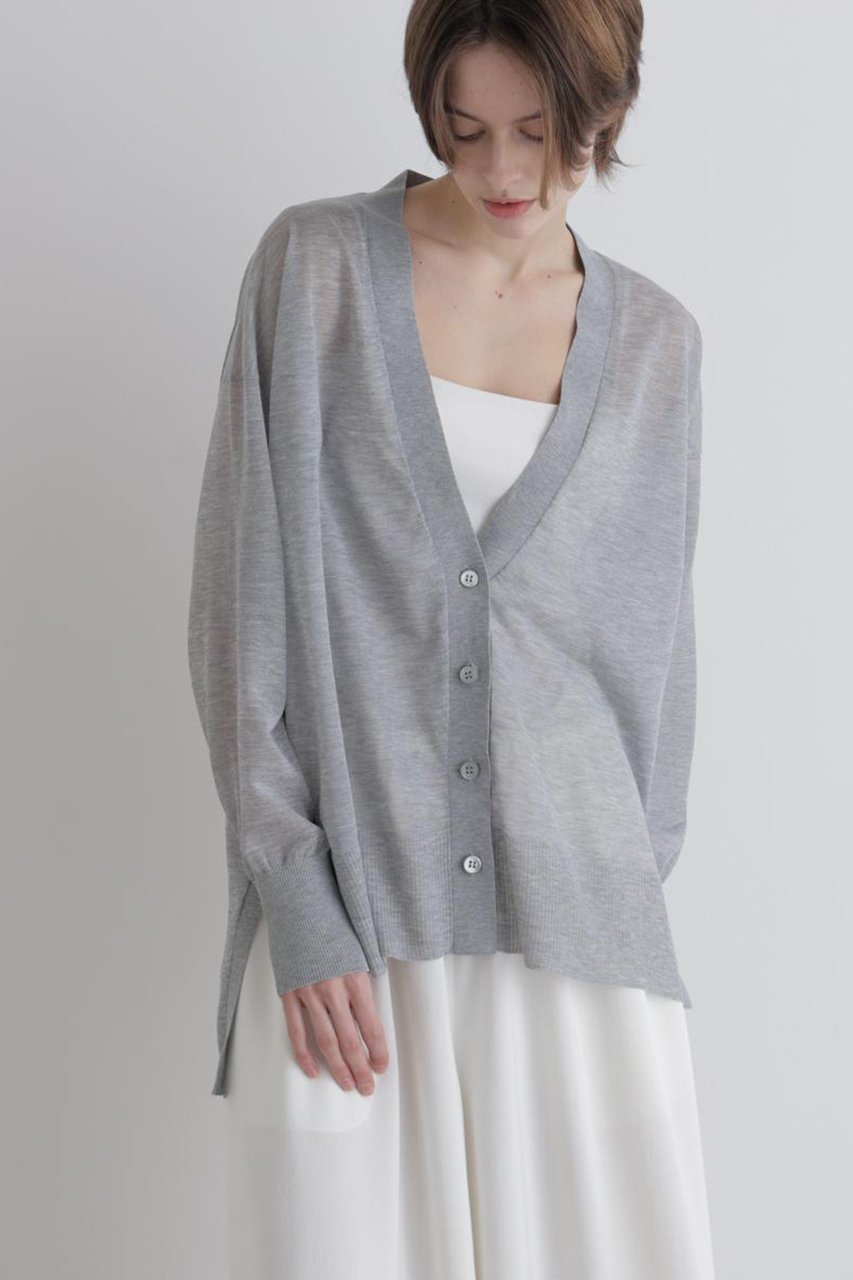 【ル フィル/LE PHIL】のカシュクールカーデ 人気、トレンドファッション・服の通販 founy(ファニー) 　ファッション　Fashion　レディースファッション　Fashion for Women　トップス・カットソー　Cut & Sew Tops　ニット　Knit Tops & Sweaters　カジュアルプルオーバー・ニットトップス　Pullovers & Knit Tops / Casual Pullovers　カシュクール　Wrap Design　シアー　Sheer, See-Through　スタンダード　Standard, Basic　リネン　Linen, Linen Fabric　夏　Summer　新作・新入荷　New Arrivals / New In　春　Spring　S/S・春夏　SS, Spring/Summer, Warm Season　other-2|ID: prp329100004888820 ipo3291000000036511022