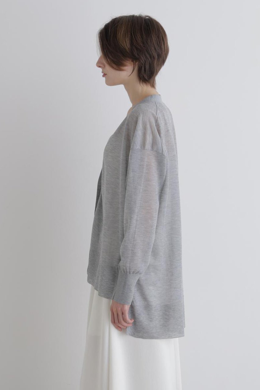 【ル フィル/LE PHIL】のカシュクールカーデ 人気、トレンドファッション・服の通販 founy(ファニー) 　ファッション　Fashion　レディースファッション　Fashion for Women　トップス・カットソー　Cut & Sew Tops　ニット　Knit Tops & Sweaters　カジュアルプルオーバー・ニットトップス　Pullovers & Knit Tops / Casual Pullovers　カシュクール　Wrap Design　シアー　Sheer, See-Through　スタンダード　Standard, Basic　リネン　Linen, Linen Fabric　夏　Summer　新作・新入荷　New Arrivals / New In　春　Spring　S/S・春夏　SS, Spring/Summer, Warm Season　other-5|ID: prp329100004888820 ipo3291000000036511025