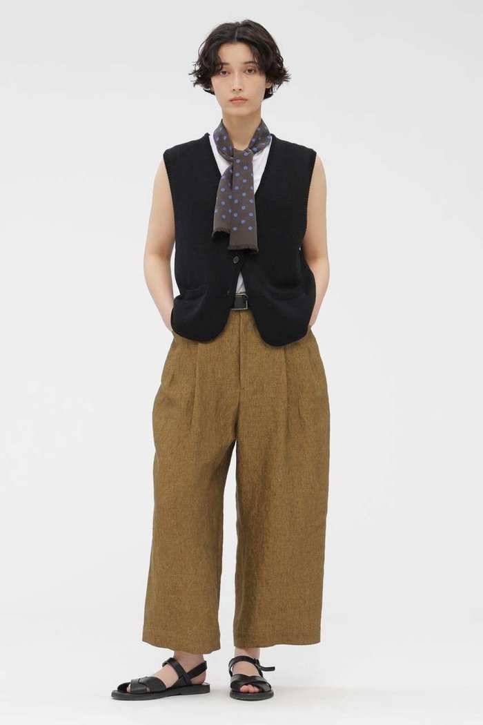 【マーガレットハウエル/MARGARET HOWELL】のFADED LINEN TROUSERS インテリア・キッズ・メンズ・レディースファッション・服の通販 founy(ファニー) https://founy.com/ ファッション Fashion レディースファッション Fashion for Women パンツ Pants & Trousers おすすめ Recommended / Our Picks クロップド Cropped, Short Length セットアップ Set-Up, Coordinated Outfit テーパード Tapered, Tapered Pants ブルゾン Blouson, Bomber Jacket リネン Linen, Linen Fabric エレガント 上品 Elegant 夏 Summer |ID: prp329100004888822 ipo3291000000036511037