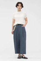 【マーガレットハウエル/MARGARET HOWELL】のFADED LINEN TROUSERS 人気、トレンドファッション・服の通販 founy(ファニー) ファッション Fashion レディースファッション Fashion for Women パンツ Pants & Trousers おすすめ Recommended / Our Picks クロップド Cropped, Short Length セットアップ Set-Up, Coordinated Outfit テーパード Tapered, Tapered Pants ブルゾン Blouson, Bomber Jacket リネン Linen, Linen Fabric エレガント 上品 Elegant 夏 Summer 新作・新入荷 New Arrivals / New In thumbnail ブルー|ID: prp329100004888822 ipo3291000000036511039