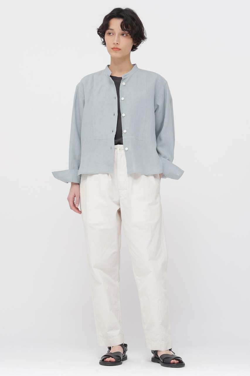 【マーガレットハウエル/MARGARET HOWELL】のCRISP COTTON CHAMBRAY TROUSERS 人気、トレンドファッション・服の通販 founy(ファニー) 　ファッション　Fashion　レディースファッション　Fashion for Women　パンツ　Pants & Trousers　ドローストリング　Drawstring, Pull Cord　バランス　Balance, Style Balance　リラックス　Relax, Relaxed Fit　レギュラー　Regular, Standard Fit　ワッシャー　Washer, Crinkled Finish　ヴィンテージ　Vintage Style　エレガント 上品　Elegant　新作・新入荷　New Arrivals / New In　 other-1|ID: prp329100004888824 ipo3291000000036511047
