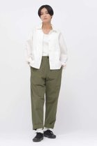 【マーガレットハウエル/MARGARET HOWELL】のCRISP COTTON CHAMBRAY TROUSERS 人気、トレンドファッション・服の通販 founy(ファニー) ファッション Fashion レディースファッション Fashion for Women パンツ Pants & Trousers ドローストリング Drawstring, Pull Cord バランス Balance, Style Balance リラックス Relax, Relaxed Fit レギュラー Regular, Standard Fit ワッシャー Washer, Crinkled Finish ヴィンテージ Vintage Style エレガント 上品 Elegant 新作・新入荷 New Arrivals / New In thumbnail カーキ|ID: prp329100004888824 ipo3291000000036511049