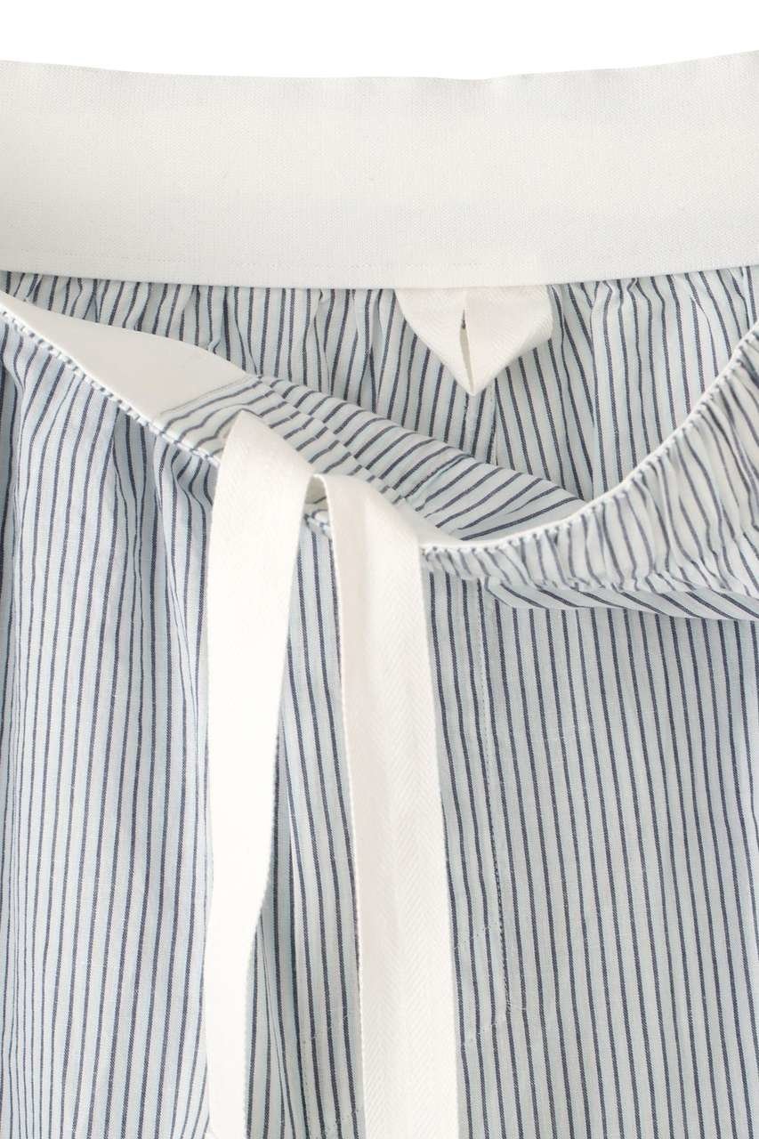 【マーガレットハウエル/MARGARET HOWELL】のCOTTON LINEN MINI STRIPE TROUSERS 人気、トレンドファッション・服の通販 founy(ファニー) 　ファッション　Fashion　レディースファッション　Fashion for Women　パンツ　Pants & Trousers　おすすめ　Recommended / Our Picks　クロップド　Cropped, Short Length　ショーツ　Shorts, Short Pants　セットアップ　Set-Up, Coordinated Outfit　ドローストリング　Drawstring, Pull Cord　リネン　Linen, Linen Fabric　リラックス　Relax, Relaxed Fit　新作・新入荷　New Arrivals / New In　other-7|ID: prp329100004888836 ipo3291000000036511159