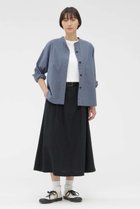 【マーガレットハウエル/MARGARET HOWELL】のFADED LINEN COTTON PLAINWEAVE SKIRT ブラック|ID: prp329100004888850 ipo3291000000036511268