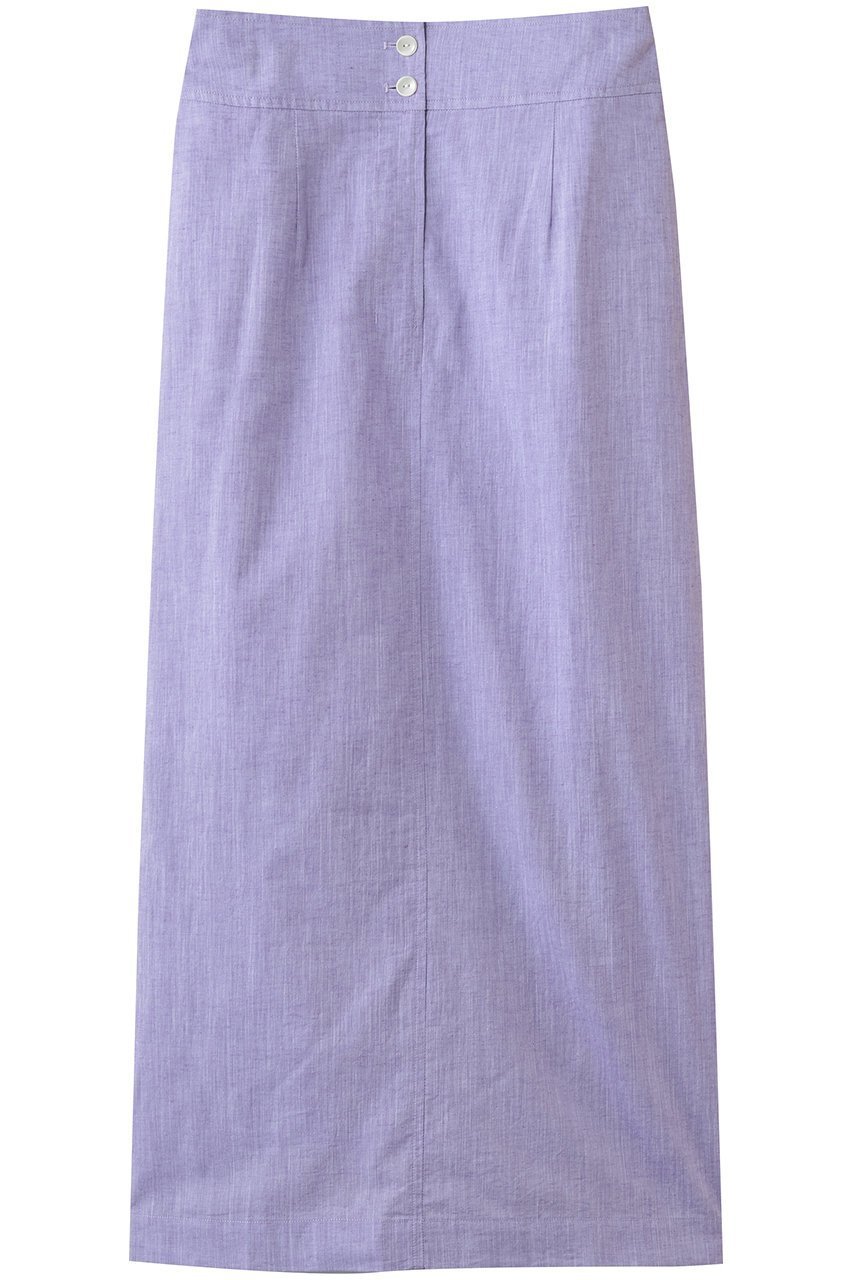 【スリー ドッツ/three dots】のコットンリネン ナロースカート インテリア・キッズ・メンズ・レディースファッション・服の通販 founy(ファニー) ファッション Fashion レディースファッション Fashion for Women スカート Skirts ロングスカート Long Skirts / Maxi & Midi Skirts ギャザー Gathered, Ruffled ストレート Straight, Straight Cut リネン Linen, Linen Fabric リラックス Relax, Relaxed Fit ロング Long, Long-Length 新作・新入荷 New Arrivals / New In パープル|ID: prp329100004888852 ipo3291000000036511277