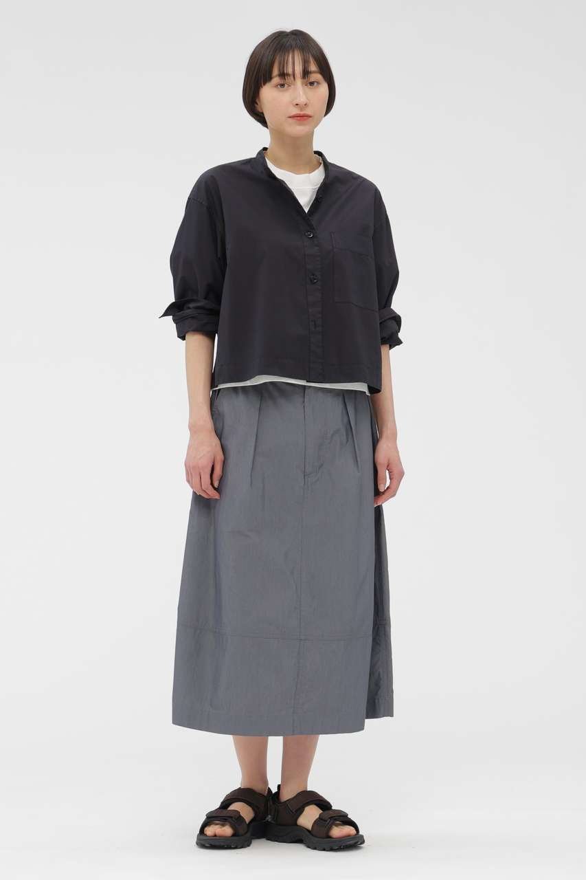 【マーガレットハウエル/MARGARET HOWELL】のSUPERLIGHT COTTON NYLON SKIRT インテリア・キッズ・メンズ・レディースファッション・服の通販 founy(ファニー) ファッション Fashion レディースファッション Fashion for Women スカート Skirts ギャザー Gathered, Ruffled シャンブレー Chambray, Denim-Like Fabric ワッシャー Washer, Crinkled Finish 新作・新入荷 New Arrivals / New In グレー|ID: prp329100004888853 ipo3291000000036511285