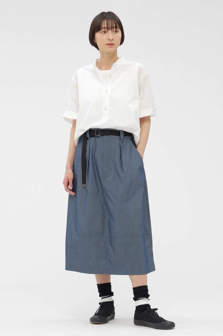 【マーガレットハウエル/MARGARET HOWELL】のSUPERLIGHT COTTON NYLON SKIRT 人気、トレンドファッション・服の通販 founy(ファニー) ファッション Fashion レディースファッション Fashion for Women スカート Skirts ギャザー Gathered, Ruffled シャンブレー Chambray, Denim-Like Fabric ワッシャー Washer, Crinkled Finish 新作・新入荷 New Arrivals / New In other-2|ID: prp329100004888853 ipo3291000000036511287