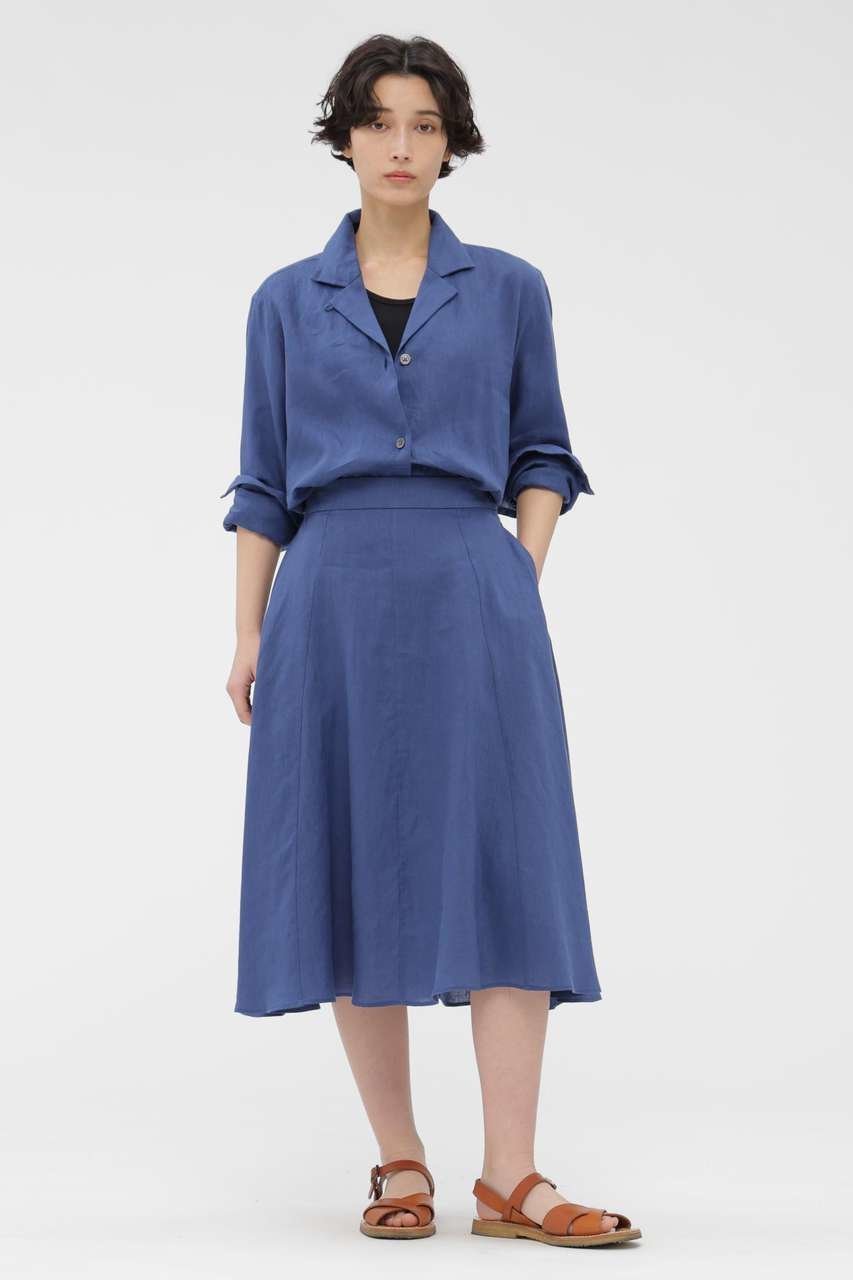 【マーガレットハウエル/MARGARET HOWELL】のLIGHT WEIGHT LINEN SKIRT インテリア・キッズ・メンズ・レディースファッション・服の通販 founy(ファニー) 　ファッション　Fashion　レディースファッション　Fashion for Women　スカート　Skirts　ロングスカート　Long Skirts / Maxi & Midi Skirts　バランス　Balance, Style Balance　リネン　Linen, Linen Fabric　ロング　Long, Long-Length　エレガント 上品　Elegant　新作・新入荷　New Arrivals / New In　ブルー|ID: prp329100004888854 ipo3291000000036511292