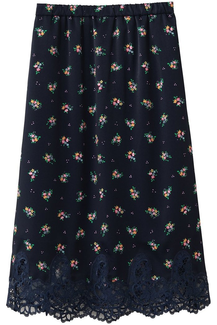 【ミュベール/MUVEIL】のティーカップフラワープリントスカート インテリア・キッズ・メンズ・レディースファッション・服の通販 founy(ファニー) https://founy.com/ ファッション Fashion レディースファッション Fashion for Women スカート Skirts サテン Satin, Glossy Fabric プリント Print, Printed Pattern モチーフ Motif, Design Theme レース Lace, Lace Fabric エレガント 上品 Elegant 新作・新入荷 New Arrivals / New In |ID: prp329100004888857 ipo3291000000036511313