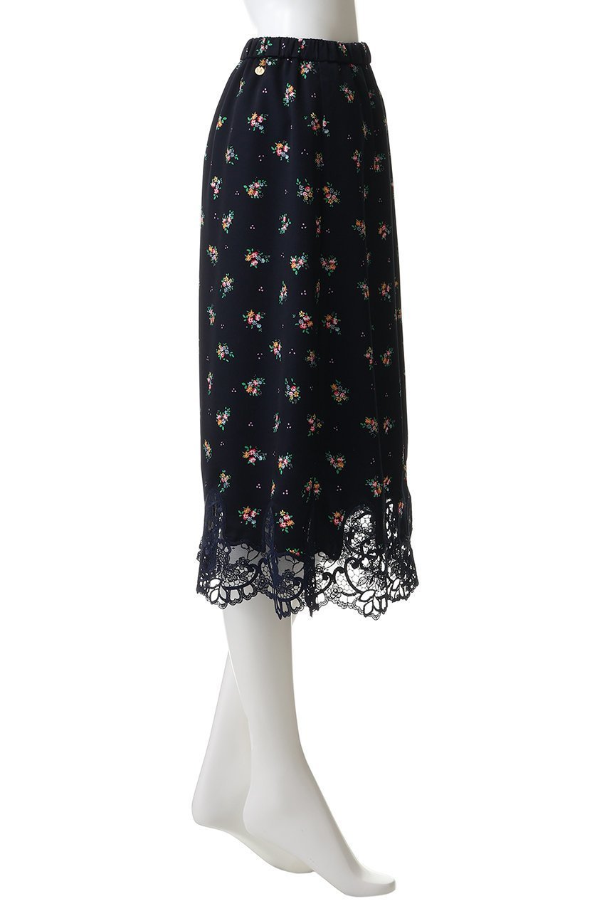 【ミュベール/MUVEIL】のティーカップフラワープリントスカート 人気、トレンドファッション・服の通販 founy(ファニー) 　ファッション　Fashion　レディースファッション　Fashion for Women　スカート　Skirts　サテン　Satin, Glossy Fabric　プリント　Print, Printed Pattern　モチーフ　Motif, Design Theme　レース　Lace, Lace Fabric　エレガント 上品　Elegant　新作・新入荷　New Arrivals / New In　other-3|ID: prp329100004888857 ipo3291000000036511316