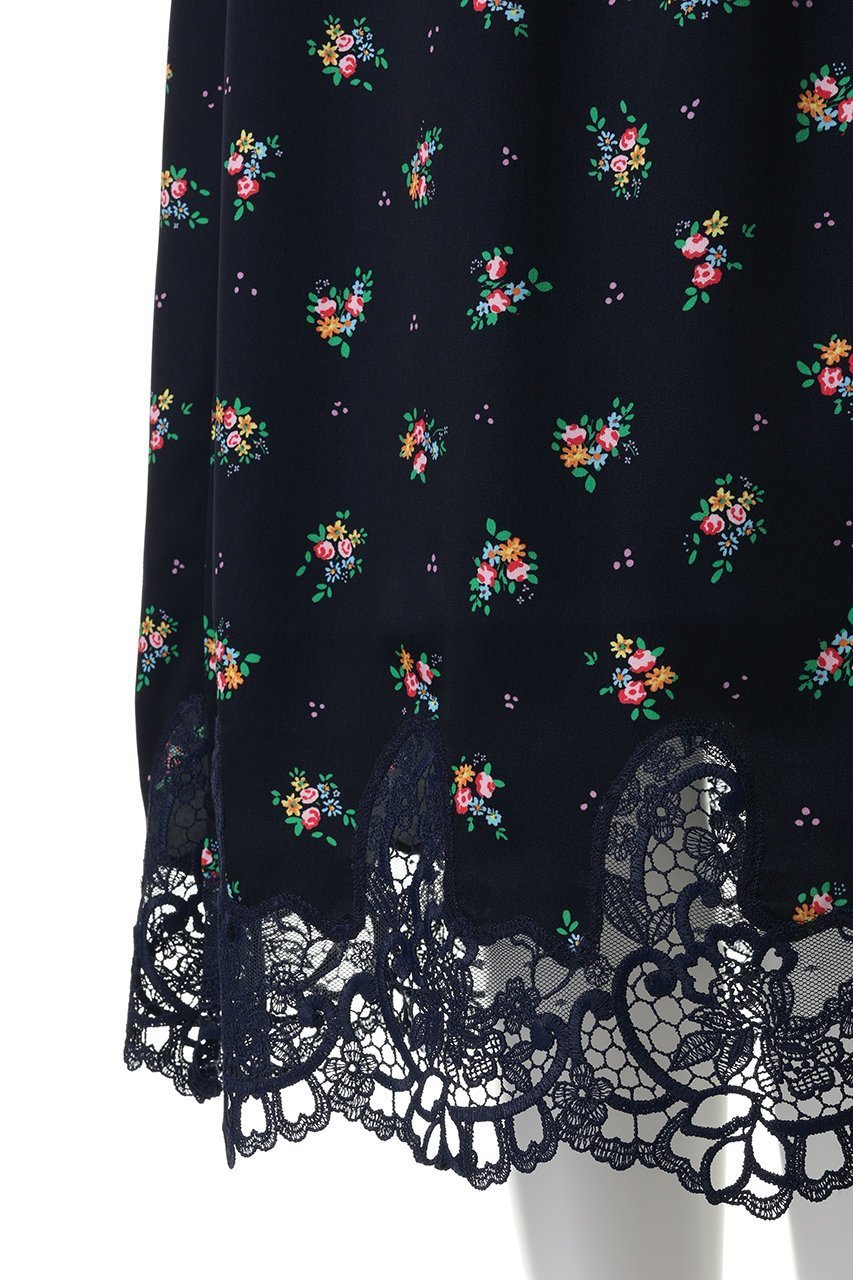 【ミュベール/MUVEIL】のティーカップフラワープリントスカート 人気、トレンドファッション・服の通販 founy(ファニー) 　ファッション　Fashion　レディースファッション　Fashion for Women　スカート　Skirts　サテン　Satin, Glossy Fabric　プリント　Print, Printed Pattern　モチーフ　Motif, Design Theme　レース　Lace, Lace Fabric　エレガント 上品　Elegant　新作・新入荷　New Arrivals / New In　other-5|ID: prp329100004888857 ipo3291000000036511318