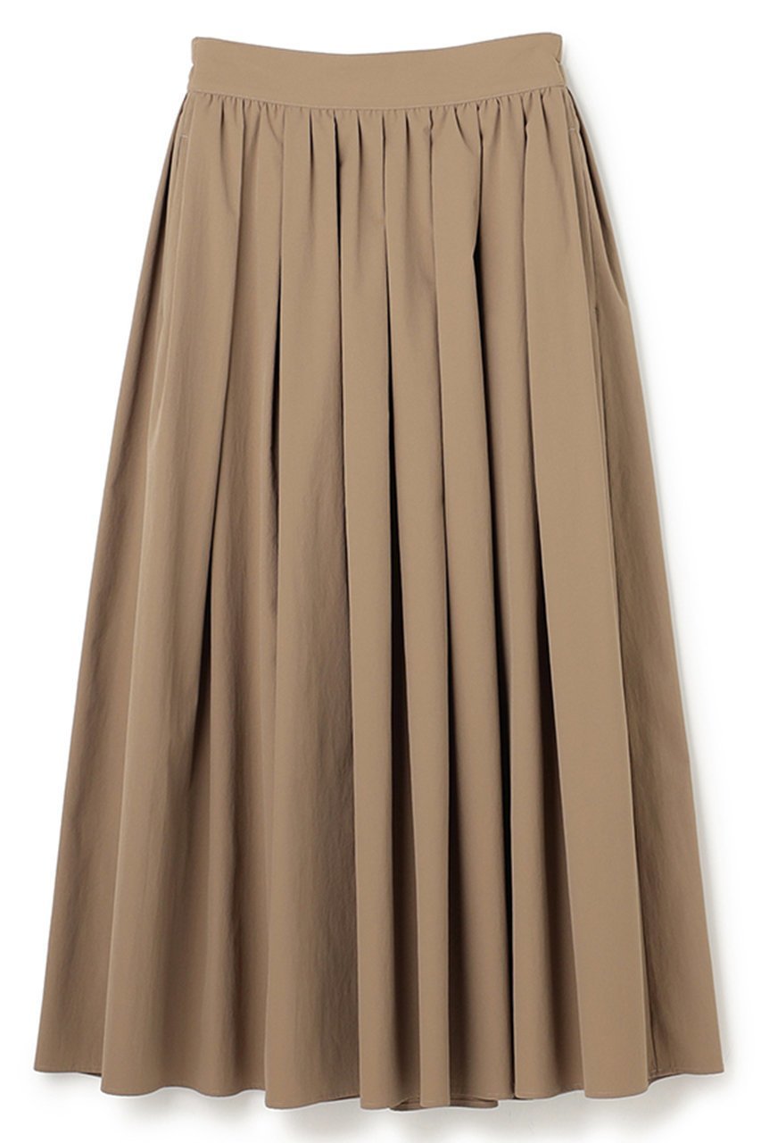 【アンクレイヴ/uncrave】のクールタッチカラータイプライター フレアスカート インテリア・キッズ・メンズ・レディースファッション・服の通販 founy(ファニー) 　ファッション　Fashion　レディースファッション　Fashion for Women　スカート　Skirts　Aライン・フレアスカート　A-Line & Flared Skirts　ロングスカート　Long Skirts / Maxi & Midi Skirts　おすすめ　Recommended / Our Picks　ギャザー　Gathered, Ruffled　セットアップ　Set-Up, Coordinated Outfit　タイプライター　Typewriter Fabric, Crisp Cotton　フレア　Flare, Flared　ロング　Long, Long-Length　吸水　Absorbent, Quick-Dry　夏　Summer　新作・新入荷　New Arrivals / New In　キャメルベージュ|ID: prp329100004888858 ipo3291000000036511322