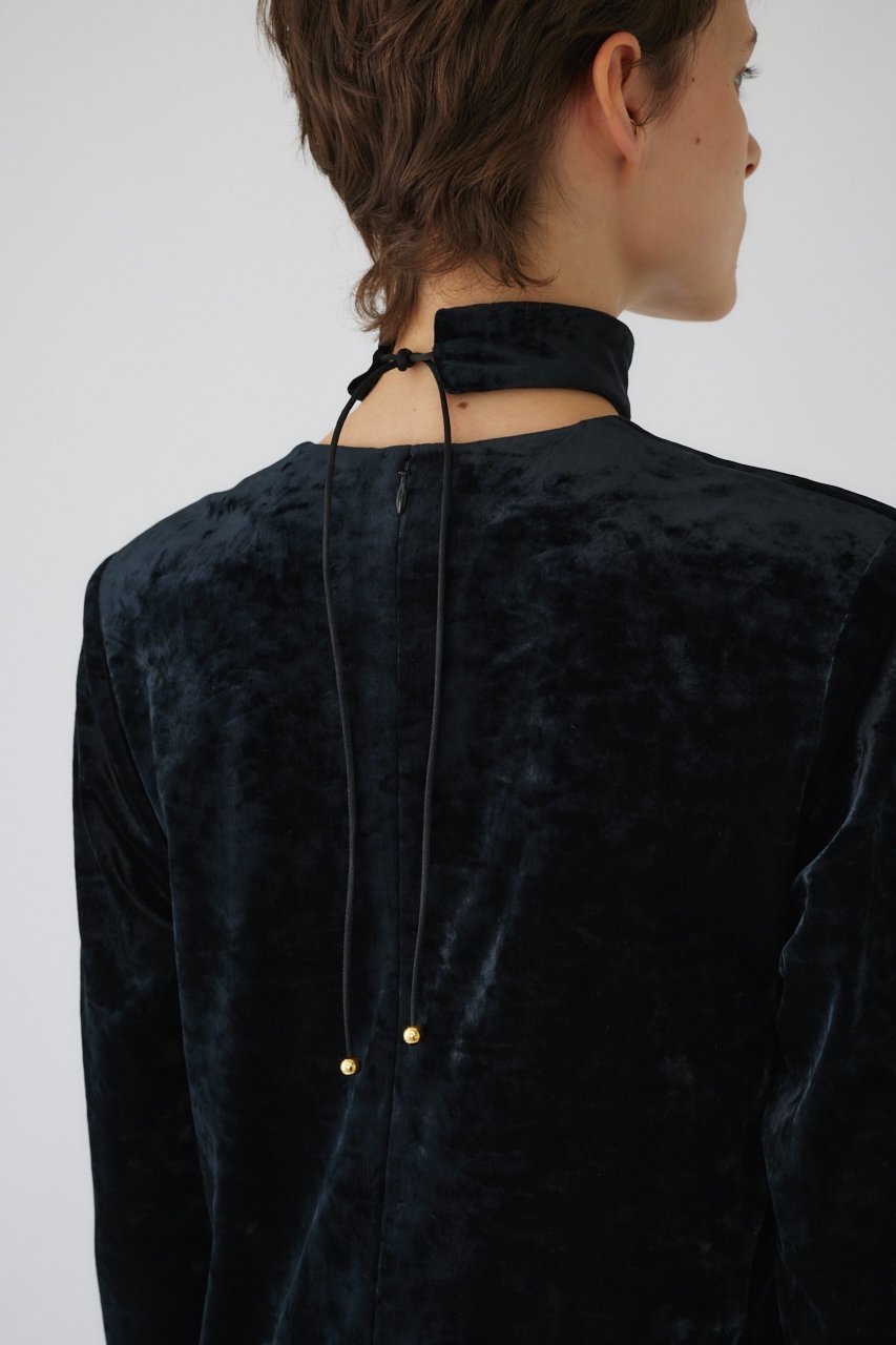 【リムアーク/RIM.ARK】のCrash velour classical dress/ドレス・ワンピース 人気、トレンドファッション・服の通販 founy(ファニー) 　ファッション　Fashion　レディースファッション　Fashion for Women　ワンピース　Dresses　フォーマル・パーティードレス・結婚式用ドレス　Elegant & Casual Dresses　チュニック　Tunic Tops & Dresses　おすすめ　Recommended / Our Picks　クラッシュ　Distressed, Crashed Style　ストレッチ　Stretch, Stretchy Fabric　チュニック　Tunic, Long Top　チョーカー　Tulle, Mesh Fabric　ドレス　Dress, One-Piece　ベロア　Velour, Soft Velvet　ロング　Long, Long-Length　other-5|ID: prp329100004888875 ipo3291000000036514500