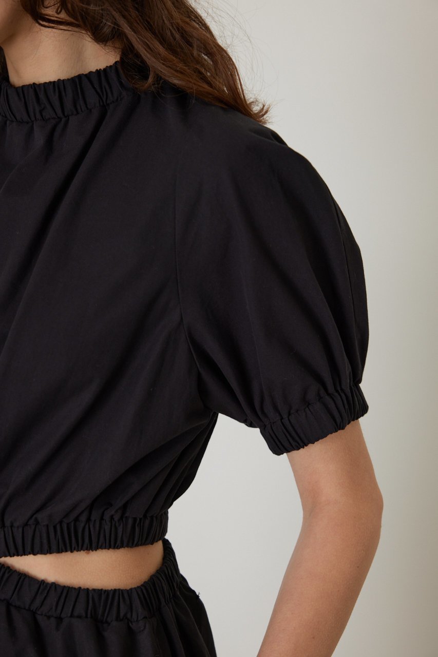 【リムアーク/RIM.ARK】のWaist open gather dress/ドレス・ワンピース 人気、トレンドファッション・服の通販 founy(ファニー) 　ファッション　Fashion　レディースファッション　Fashion for Women　ワンピース　Dresses　フォーマル・パーティードレス・結婚式用ドレス　Elegant & Casual Dresses　チュニック　Tunic Tops & Dresses　なめらか　Smooth, Silky Texture　オケージョン　Occasion Wear　ギャザー　Gathered, Ruffled　コンパクト　Compact, Small Size　タイプライター　Typewriter Fabric, Crisp Cotton　チュニック　Tunic, Long Top　ドレス　Dress, One-Piece　ロング　Long, Long-Length　other-6|ID: prp329100004888876 ipo3291000000036514520