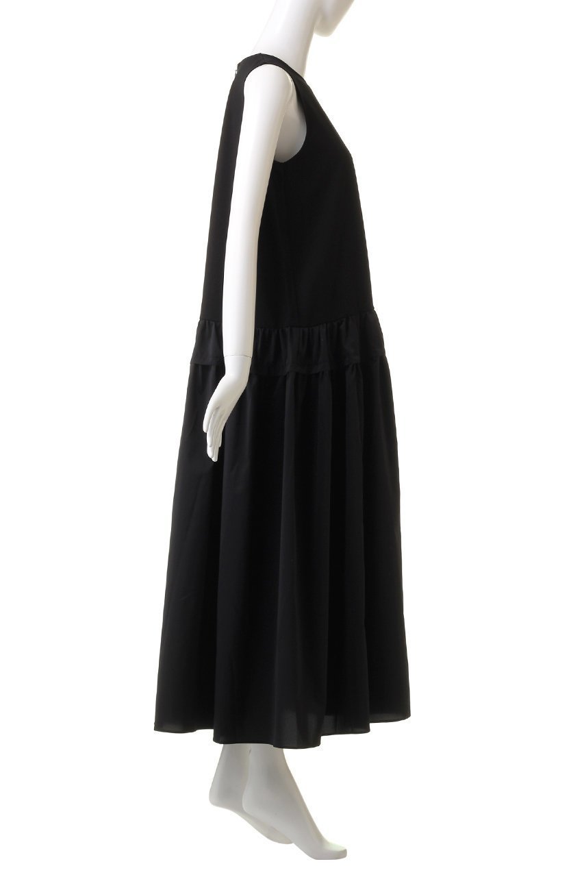 【プルミエ アロンディスモン/1er Arrondissement】のコットンポンチ×タフタワンピース 人気、トレンドファッション・服の通販 founy(ファニー) 　ファッション　Fashion　レディースファッション　Fashion for Women　ワンピース　Dresses　チュニック　Tunic Tops & Dresses　おすすめ　Recommended / Our Picks　アメリカン　American Style　シンプル　Simple, Minimal　スリーブ　Sleeve, Long Sleeve / Short Sleeve　タフタ　Taffeta, Structured Fabric　チュニック　Tunic, Long Top　ドッキング　Docking, Mixed Material　フレア　Flare, Flared　ロング　Long, Long-Length　other-3|ID: prp329100004888880 ipo3291000000036514643