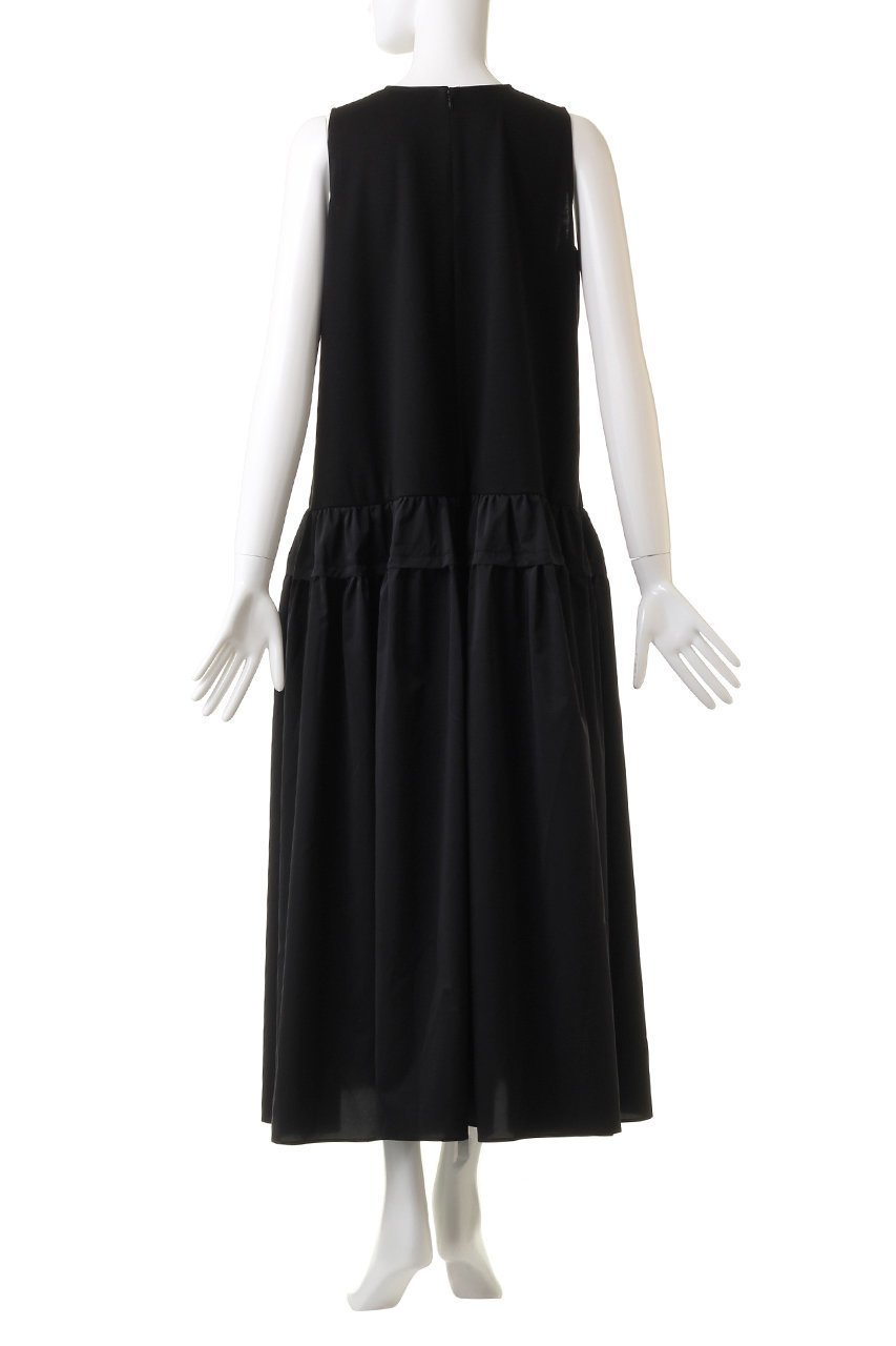 【プルミエ アロンディスモン/1er Arrondissement】のコットンポンチ×タフタワンピース 人気、トレンドファッション・服の通販 founy(ファニー) 　ファッション　Fashion　レディースファッション　Fashion for Women　ワンピース　Dresses　チュニック　Tunic Tops & Dresses　おすすめ　Recommended / Our Picks　アメリカン　American Style　シンプル　Simple, Minimal　スリーブ　Sleeve, Long Sleeve / Short Sleeve　タフタ　Taffeta, Structured Fabric　チュニック　Tunic, Long Top　ドッキング　Docking, Mixed Material　フレア　Flare, Flared　ロング　Long, Long-Length　other-4|ID: prp329100004888880 ipo3291000000036514644