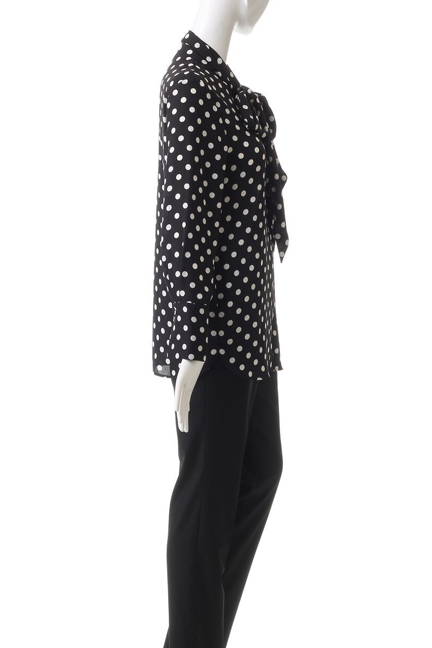 【ジェイドット/j.】の二重織りドットボウタイブラウス 人気、トレンドファッション・服の通販 founy(ファニー) 　ファッション　Fashion　レディースファッション　Fashion for Women　トップス・カットソー　Cut & Sew Tops　シャツ・ブラウス・オフィスカジュアル　Elegant Blouses & Button-Ups　おすすめ　Recommended / Our Picks　とろみ　Fluid, Flowy Fabric　シンプル　Simple, Minimal　スウェット / スエット　Sweatshirt, Sweatwear　スリーブ　Sleeve, Long Sleeve / Short Sleeve　ファブリック　Fabric, Textile　ロング　Long, Long-Length　エレガント 上品　Elegant　other-3|ID: prp329100004888884 ipo3291000000036514862