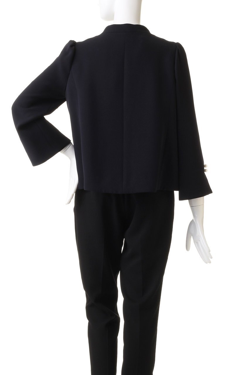 【エムダブリュー/MW】のトリアセテート Aライン ジャケット 人気、トレンドファッション・服の通販 founy(ファニー) 　ファッション　Fashion　レディースファッション　Fashion for Women　アウター　Coat / Outerwear Collection　レディースジャケット・軽アウター　Jackets　ショート　Short, Short Length　ジャケット　Jacket, Outerwear　スタンド　Stand Collar, Upright Stand　ストレッチ　Stretch, Stretchy Fabric　スリット　Slit, Slit Detail　パール　Pearl, Pearl Accent　フレア　Flare, Flared　エレガント 上品　Elegant　ビジネス 仕事 通勤　Business / Work / Commuting　other-4|ID: prp329100004888896 ipo3291000000036550030