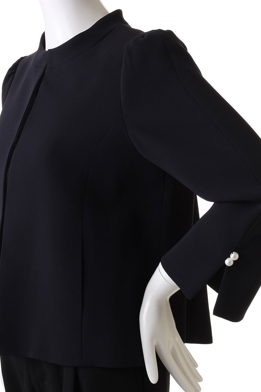 【エムダブリュー/MW】のトリアセテート Aライン ジャケット 人気、トレンドファッション・服の通販 founy(ファニー) 　ファッション　Fashion　レディースファッション　Fashion for Women　アウター　Coat / Outerwear Collection　レディースジャケット・軽アウター　Jackets　ショート　Short, Short Length　ジャケット　Jacket, Outerwear　スタンド　Stand Collar, Upright Stand　ストレッチ　Stretch, Stretchy Fabric　スリット　Slit, Slit Detail　パール　Pearl, Pearl Accent　フレア　Flare, Flared　エレガント 上品　Elegant　ビジネス 仕事 通勤　Business / Work / Commuting　other-5|ID: prp329100004888896 ipo3291000000036550031