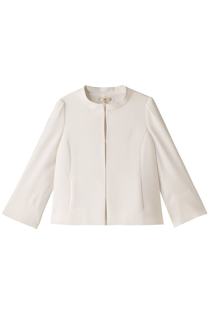 【エムダブリュー/MW】のトリアセテート Aライン ジャケット インテリア・キッズ・メンズ・レディースファッション・服の通販 founy(ファニー) https://founy.com/ ファッション Fashion レディースファッション Fashion for Women アウター Coat / Outerwear Collection レディースジャケット・軽アウター Jackets ショート Short, Short Length ジャケット Jacket, Outerwear スタンド Stand Collar, Upright Stand ストレッチ Stretch, Stretchy Fabric スリット Slit, Slit Detail パール Pearl, Pearl Accent フレア Flare, Flared エレガント 上品 Elegant ビジネス 仕事 通勤 Business / Work / Commuting |ID: prp329100004888896 ipo3291000000036796696