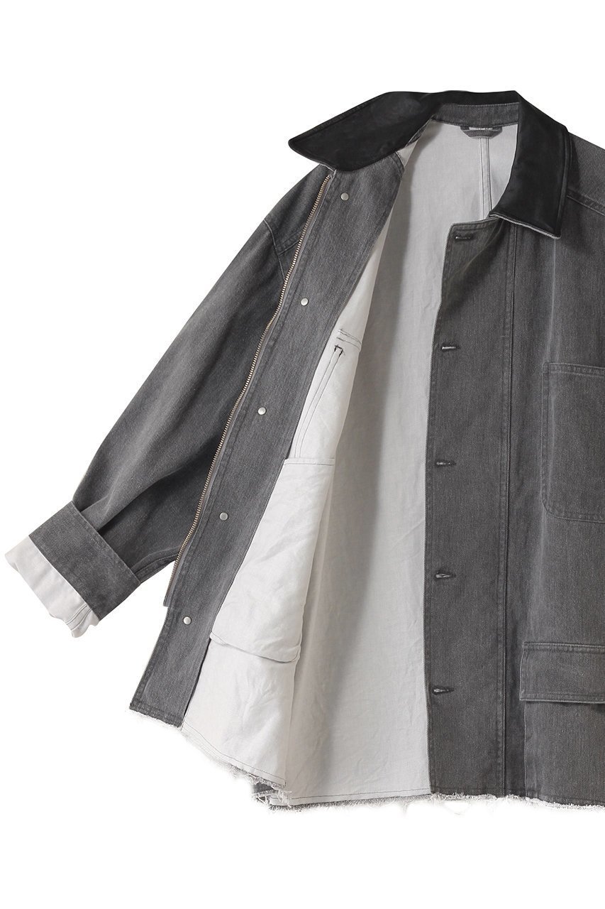 【ヨーク/YOKE】の【UNISEX】COTTON CUT-OFF COVERALL ジャケット 大人の最旬トレンドファッション＆コーディネート founy(ファウニー) 　ファッション　Fashion　レディースファッション　Fashion for Women　アウター　Coat / Outerwear Collection　レディースジャケット・軽アウター　Jackets　ブルゾンジャケット・スポーティアウター　Blouson Jackets　ユニセックス　Unisex, Genderless　カットオフ　Cut-Off Design　コーティング　Coating, Coated Finish　ジャケット　Jacket, Outerwear　ブルゾン　Blouson, Bomber Jacket　ポケット　Pocket, Pocket Detail　リメイク　Remake, Reconstructed　other-7|ID: prp329100004888900 ipo3291000000036796837