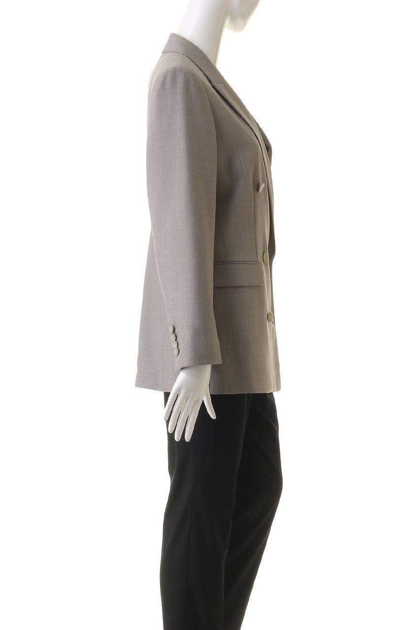 【エブール/ebure】の強撚ツイルクレープ 6釦ダブルジャケット 人気、トレンドファッション・服の通販 founy(ファニー) 　ファッション　Fashion　レディースファッション　Fashion for Women　アウター　Coat / Outerwear Collection　レディースジャケット・軽アウター　Jackets　シェイプ　Shape, Slim Fit　ジャケット　Jacket, Outerwear　ダブル　Double, Double-Breasted　マニッシュ　Mannish, Boyish　メタル　Metal, Metal Parts　定番　Standard, Basic Item　other-3|ID: prp329100004888919 ipo3291000000036515734