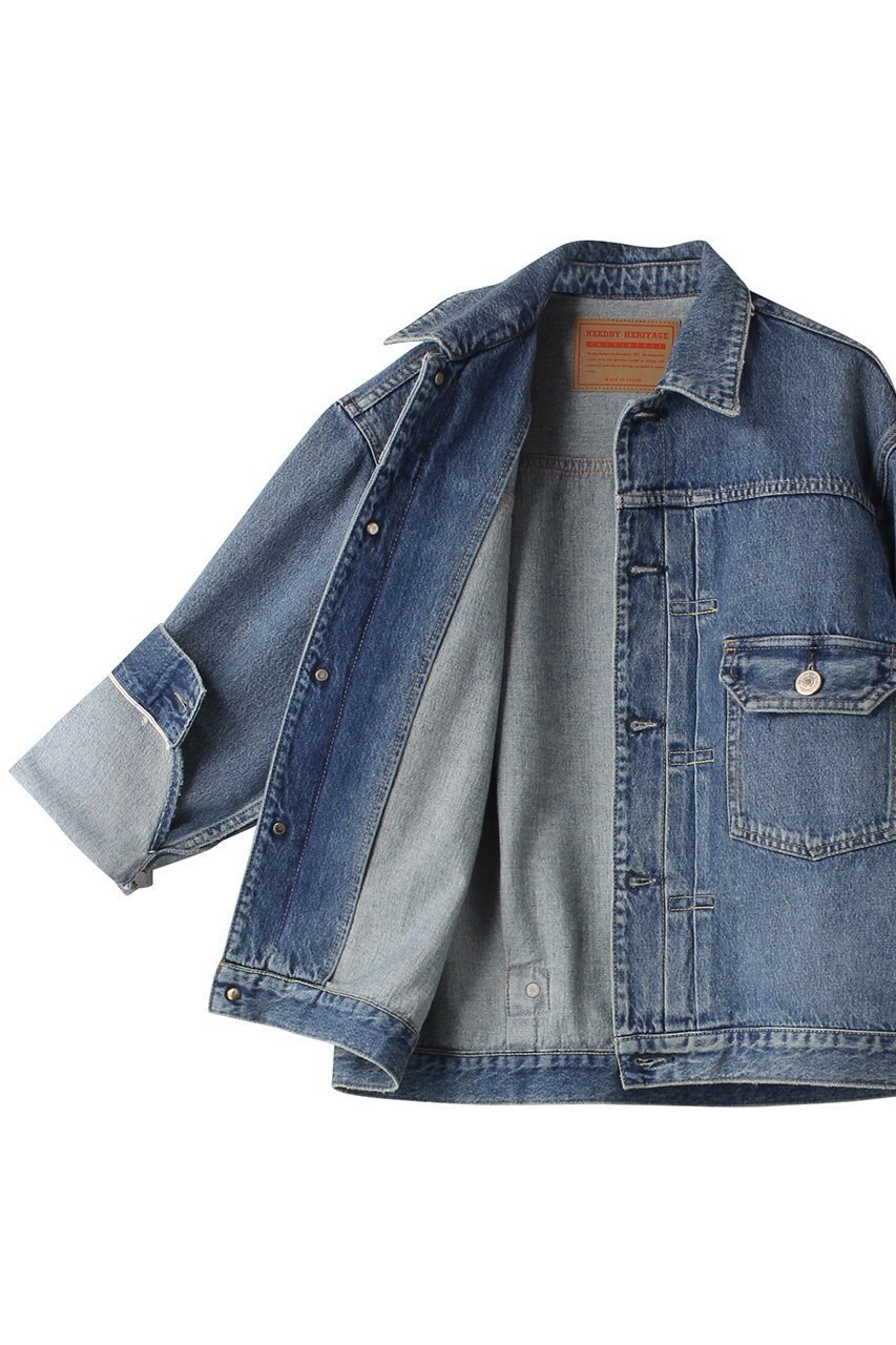 【ニードバイ ヘリテイジ/NEEDBY heritage】のNO.1 デニムジャケット 人気、トレンドファッション・服の通販 founy(ファニー) 　ファッション　Fashion　レディースファッション　Fashion for Women　アウター　Coat / Outerwear Collection　レディースジャケット・軽アウター　Jackets　デニムジャケット / カジュアルアウター　Denim Jackets　おすすめ　Recommended / Our Picks　コンパクト　Compact, Small Size　ショート　Short, Short Length　ジャケット　Jacket, Outerwear　デニム　Denim, Jeans Material　マキシ　Maxi, Full Length　ワイド　Wide, Wide Fit　other-6|ID: prp329100004888925 ipo3291000000036515908