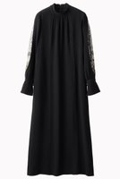 【ミューラル/MURRAL】のPetal sleeve lace ドレス 人気、トレンドファッション・服の通販 founy(ファニー) ファッション Fashion レディースファッション Fashion for Women ワンピース Dresses フォーマル・パーティードレス・結婚式用ドレス Elegant & Casual Dresses チュニック Tunic Tops & Dresses カッティング Cutting Detail ストレート Straight, Straight Cut チュニック Tunic, Long Top ドレス Dress, One-Piece レース Lace, Lace Fabric ロング Long, Long-Length |ID:prp329100004888939