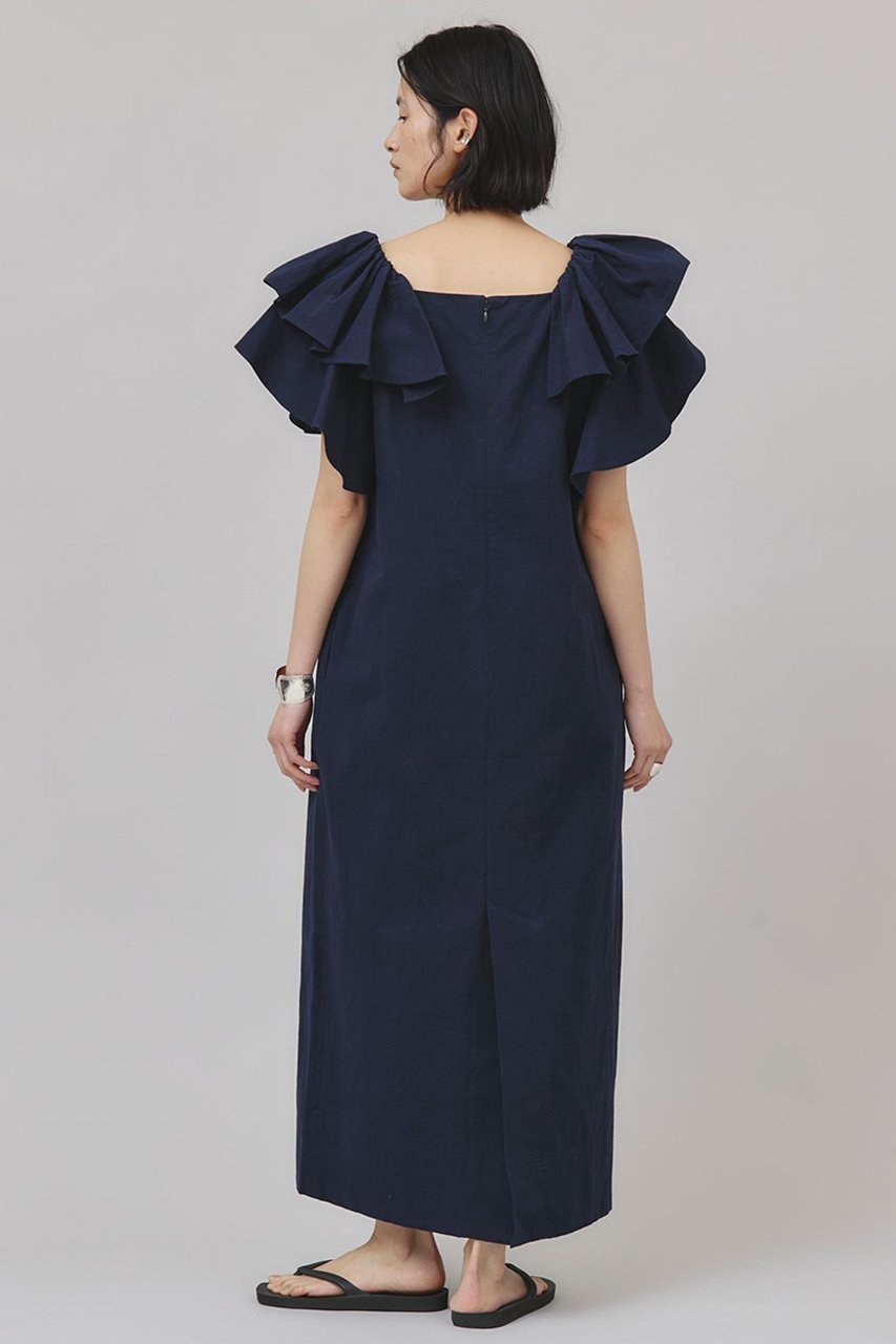 【カレンソロジー/Curensology】のコットンリネンフリルスリーブワンピース 人気、トレンドファッション・服の通販 founy(ファニー) ファッション Fashion レディースファッション Fashion for Women ワンピース Dresses チュニック Tunic Tops & Dresses ギャザー Gathered, Ruffled サマー Summer, Summer Style スリーブ Sleeve, Long Sleeve / Short Sleeve チュニック Tunic, Long Top フリル Frill, Ruffle ロング Long, Long-Length 再入荷 Restock / Back in Stock 夏 Summer 日本製 Made In Japan other-4|ID: prp329100004888944 ipo3291000000036517251