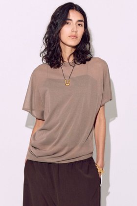 【ブリル/BRILL】 シアーアシンメトリープルオーバー人気、トレンドファッション・服の通販 founy(ファニー) ファッション Fashion レディースファッション Fashion for Women トップス・カットソー Cut & Sew Tops ニット Knit Tops & Sweaters カジュアルプルオーバー・ニットトップス Pullovers & Knit Tops / Casual Pullovers アシンメトリー Asymmetrical Style エレガント 上品 Elegant シアー Sheer, See-Through ドレープ Drape, Draping Fabric |ID:prp329100004888946