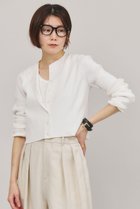 【カレンソロジー/Curensology】のコットンシルクニットカーディガン 人気、トレンドファッション・服の通販 founy(ファニー) ファッション Fashion レディースファッション Fashion for Women トップス・カットソー Cut & Sew Tops ニット Knit Tops & Sweaters カーディガン・羽織り Layered Style Cardigans おすすめ Recommended / Our Picks カーディガン Cardigan, Knitwear コンパクト Compact, Small Size ショート Short, Short Length シルク Silk, 100% Silk ストレッチ Stretch, Stretchy Fabric エレガント 上品 Elegant thumbnail ホワイト|ID: prp329100004888947 ipo3291000000036517294