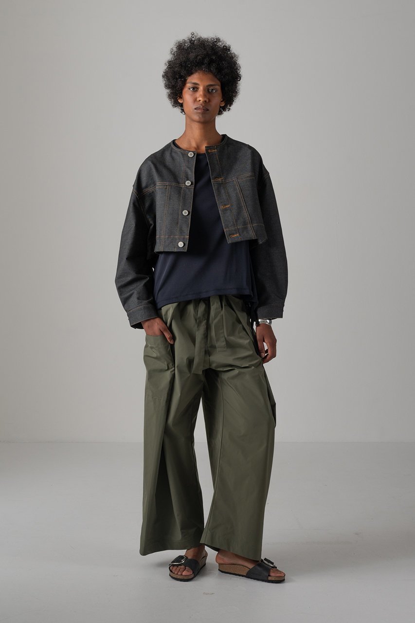 【コグ ザビッグスモーク/COGTHEBIGSMOKE】の16 NIKKI COLLARLESS JACKET 人気、トレンドファッション・服の通販 founy(ファニー) 　ファッション　Fashion　レディースファッション　Fashion for Women　アウター　Coat / Outerwear Collection　レディースジャケット・軽アウター　Jackets　ジャケット　Jacket, Outerwear　ツイスト　Tweed, Tweed Fabric　デニム　Denim, Jeans Material　フェミニン　Feminine, Girly　定番　Standard, Basic Item　other-8|ID: prp329100004888976 ipo3291000000036519005