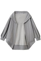 【コグ ザビッグスモーク/COGTHEBIGSMOKE】の53 NICOLETTE BORERO HOODY 人気、トレンドファッション・服の通販 founy(ファニー) ファッション Fashion レディースファッション Fashion for Women トップス・カットソー Cut & Sew Tops カーディガン・羽織り Layered Style Cardigans シャツ・ブラウス・オフィスカジュアル Elegant Blouses & Button-Ups ロングTシャツ・Tシャツ Longline T-Shirts & Tees カットソー・ベーシックTシャツ Cut-and-Sewn Tops / Stretch Tees & Basics カーディガン Cardigan, Knitwear コンパクト Compact, Small Size ショール Shawl, Wrap スウェット / スエット Sweatshirt, Sweatwear ドレープ Drape, Draping Fabric エレガント 上品 Elegant thumbnail ライトグレー|ID: prp329100004888977 ipo3291000000036519011