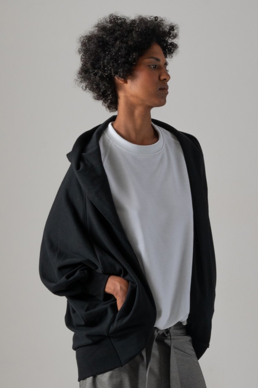 【コグ ザビッグスモーク/COGTHEBIGSMOKE】の53 NICOLETTE BORERO HOODY 人気、トレンドファッション・服の通販 founy(ファニー) 　ファッション　Fashion　レディースファッション　Fashion for Women　トップス・カットソー　Cut & Sew Tops　カーディガン・羽織り　Layered Style Cardigans　シャツ・ブラウス・オフィスカジュアル　Elegant Blouses & Button-Ups　ロングTシャツ・Tシャツ　Longline T-Shirts & Tees　カットソー・ベーシックTシャツ　Cut-and-Sewn Tops / Stretch Tees & Basics　カーディガン　Cardigan, Knitwear　コンパクト　Compact, Small Size　ショール　Shawl, Wrap　スウェット / スエット　Sweatshirt, Sweatwear　ドレープ　Drape, Draping Fabric　エレガント 上品　Elegant　other-7|ID: prp329100004888977 ipo3291000000036519019