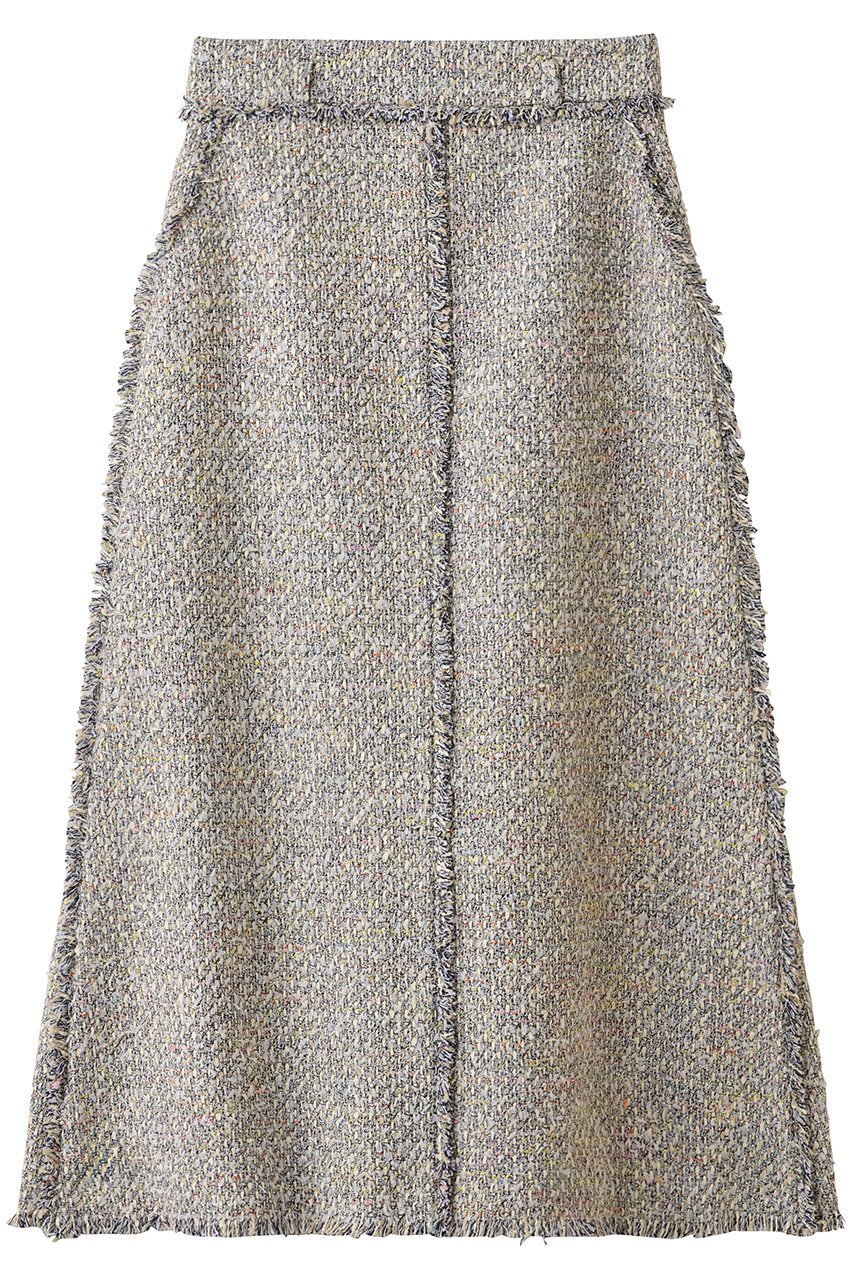 【エブール/ebure】のマルチツィード トラペーズスカート 人気、トレンドファッション・服の通販 founy(ファニー) 　ファッション　Fashion　レディースファッション　Fashion for Women　スカート　Skirts　おすすめ　Recommended / Our Picks　イタリア　Italy　センター　Center, Center Line　ツイード／ツィード　Choker, Choker Necklace　フリンジ　Fringe, Tassel　 other-1|ID: prp329100004888987 ipo3291000000036519321
