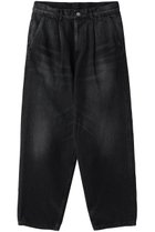 【グラフペーパー/Graphpaper】の【UNISEX】Selvage Denim Two Tuck Tapered Pants 人気、トレンドファッション・服の通販 founy(ファニー) ファッション Fashion レディースファッション Fashion for Women パンツ Pants & Trousers デニムパンツ・ジーンズ・美脚デニム Denim Jeans & Pants ユニセックス Unisex, Genderless ストレート Straight, Straight Cut デニム Denim, Jeans Material 定番 Standard, Basic Item thumbnail BLACK_DARK FADE|ID: prp329100004888996 ipo3291000000036519574